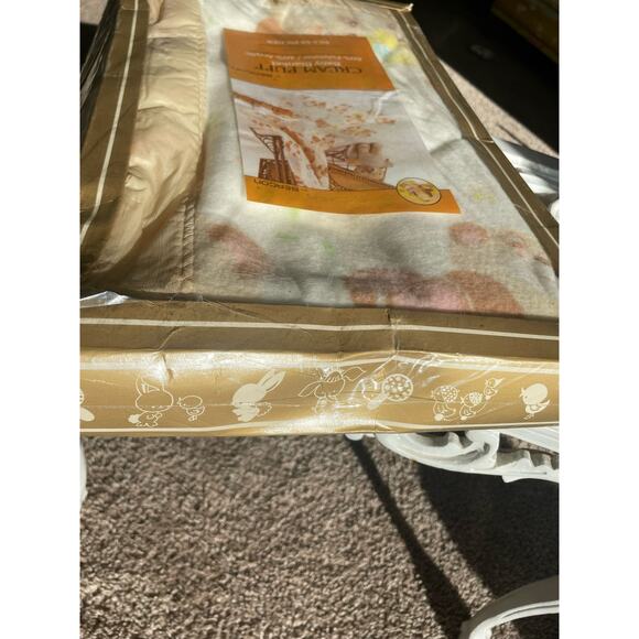 New old Stock Beacon Baby Blanket Cream Puff Downy Dream Brown Bears Satin Trim - Picture 12 of 15